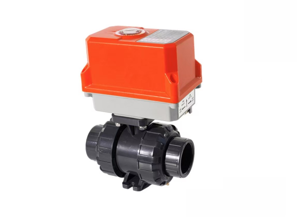 UPVC Electric Double Union Ball Valve