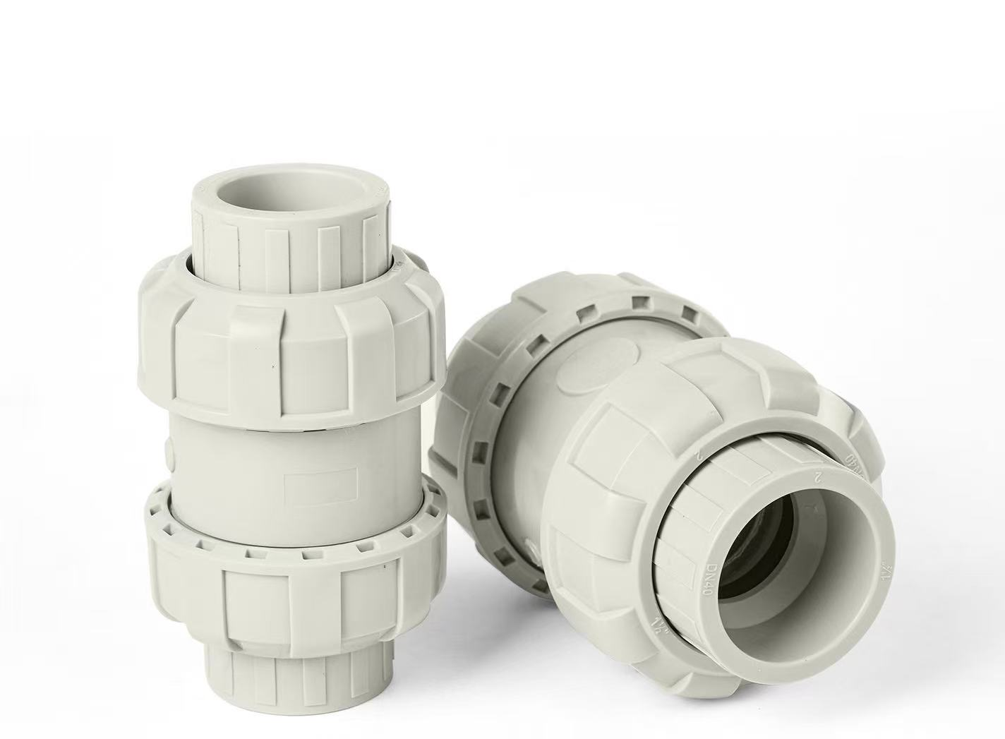 PPH Double Union Check Valve